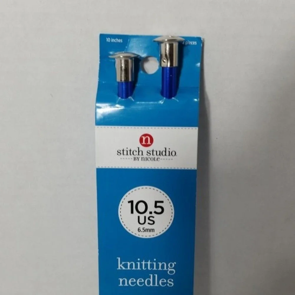 Aluminum Knitting Needles Single Point US 10.5 10